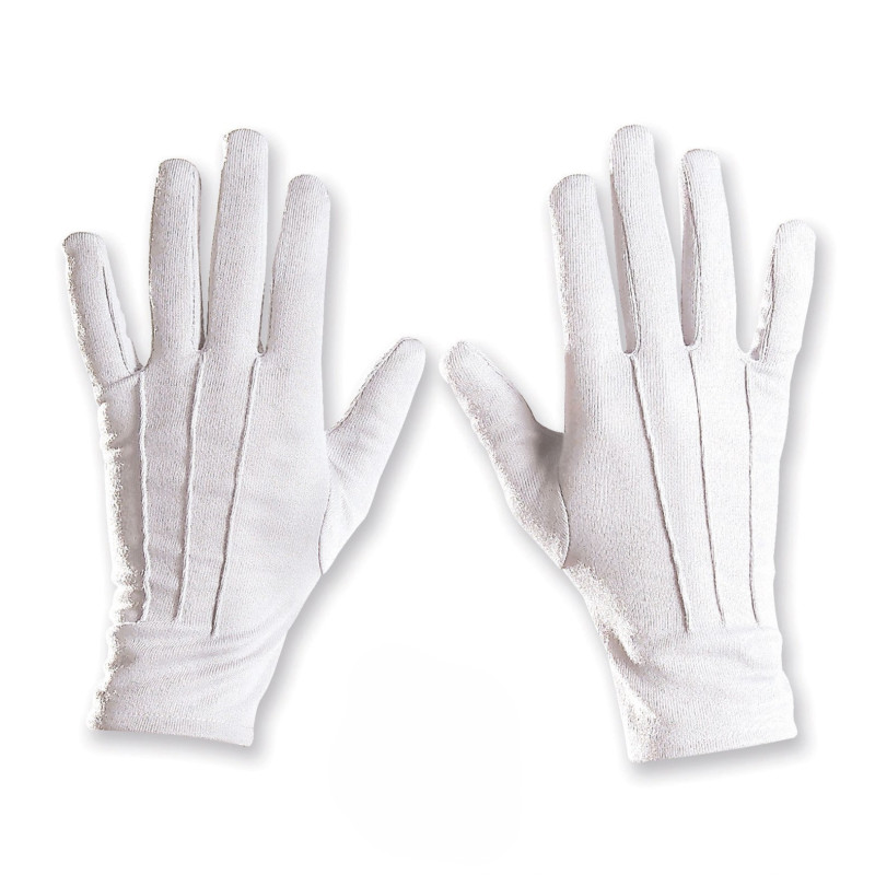 Biele pánske rukavice XL